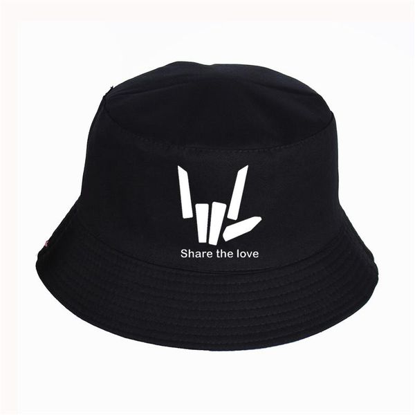

cloches men and women share the love panama bucket hat cap summer sport sun visor fishing casual solid color hats, Blue;gray