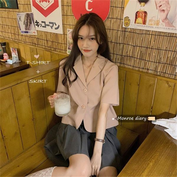

women's suits & blazers summer short-sleeve suit jacket thin drape casual short coat high-quality temperament female m320, White;black