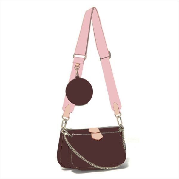 

2021 fashion one-shoulder diagonal bag trendy designer brand ladies three-piece pu leather mahjong tote multi-color optional gift selection
