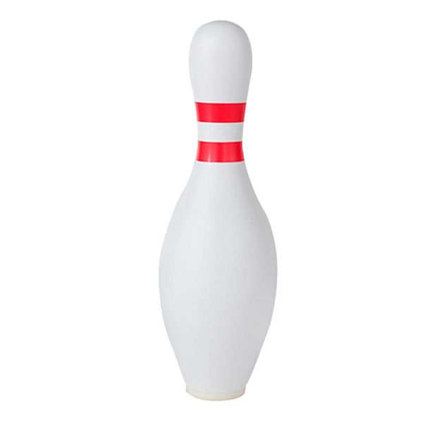 

party favor bowling shaped piggy bank creative coin box funny po props deskadornment for home living room (white)