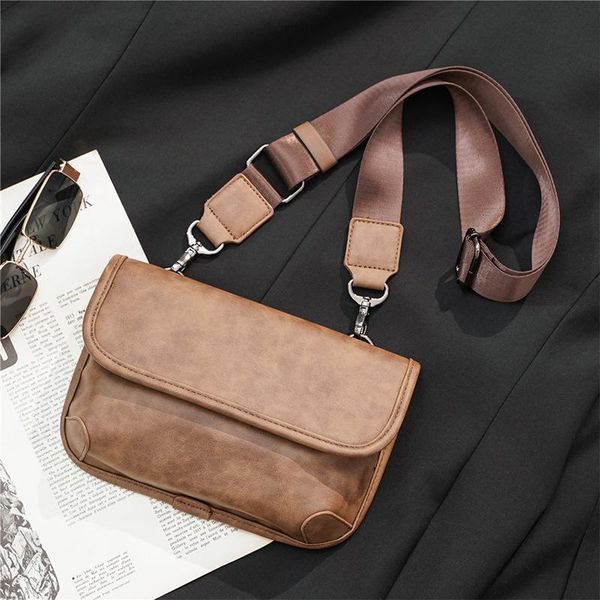 

waist bags mihaivina retro men skull chest pack bag outdoor women travel belt fanny trendy leather messenger/hip