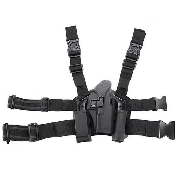 

gym clothing tactical holster m1911.m92.p226.usp g17 plastic thigh, White;black