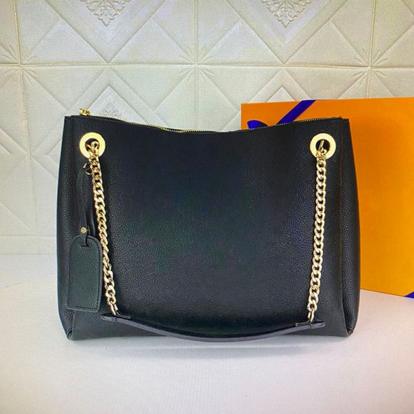 

m43772 women surene shoulder bag classic metal chain hole fashion lady leather messenger purse luxurys designer chains handbags