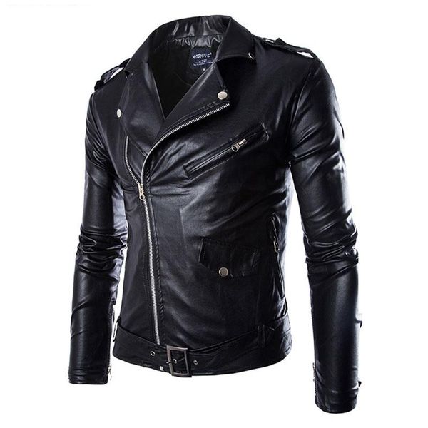 

men's jackets leather jacket fashion brand coat men biker homme jaqueta de couro masculina pu mens punk veste cuir, Black;brown