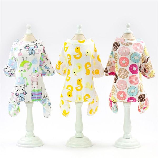 

dog apparel cute cartoon pet pajamas summer clothes chihuahua pomeranian puppy jumpsuit onesie clothing shirt for dogs