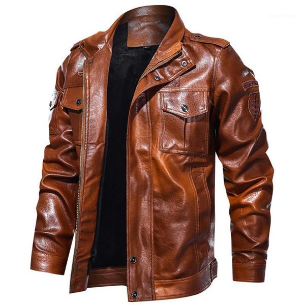 

men's fur & faux arrival jackets men motorcycle casual outwear bomber jacket winderbreaker slim fit pu leather male chaquetas hombre, Black