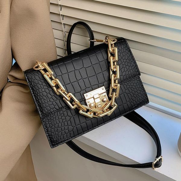

evening bags pattern crossbody for crocodile women 2021 small chain handbag bag pu leather hand ladies designer shoulder
