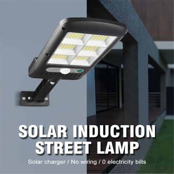 

solar lamps led street light motion sensor outdoor waterproof 3 modes safety lighting for garden terrace