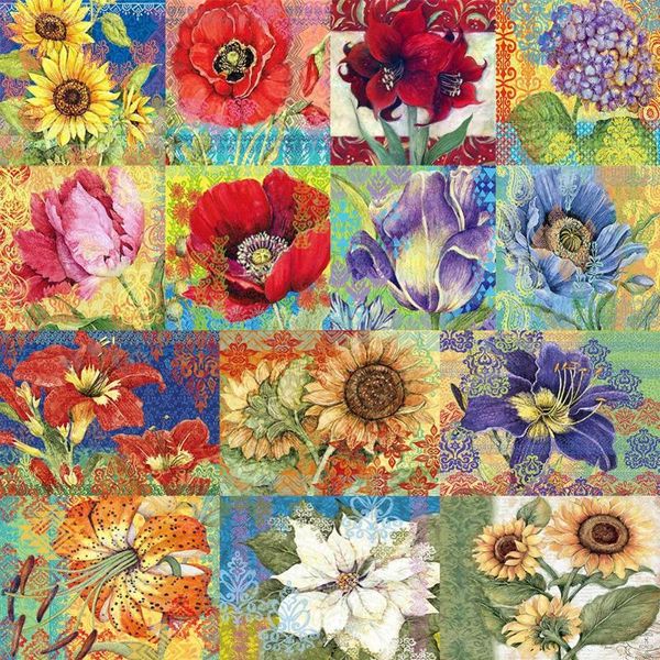 

diamond painting 5d diy bright flower full round drill embroidery diy craft cross eco-friendly cross stitch