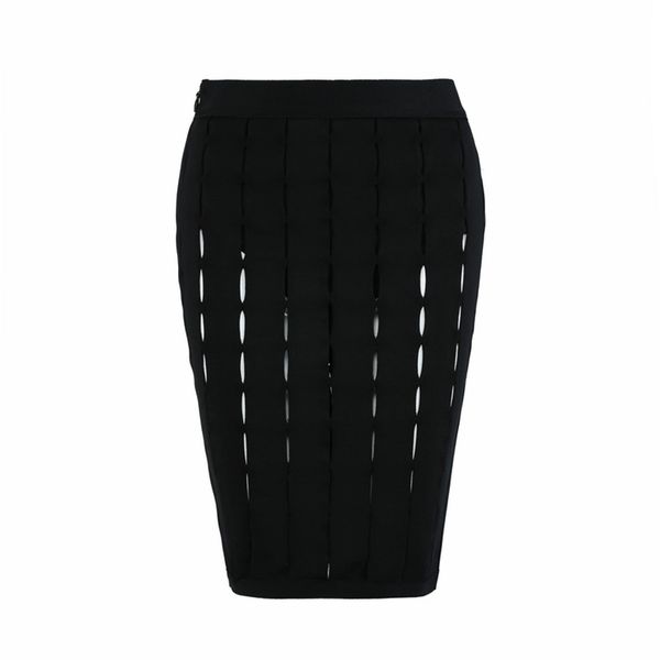 

skirts women bodycon spring party club high waist bandage short ladies clothes 210515, Black