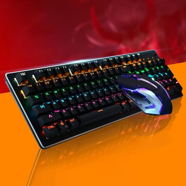 

portable universal backlight usb wired gaming keyboard mouse kit for pc lapcombos