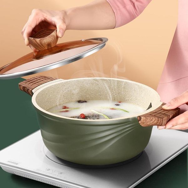 

20/24/28cm general use aluminum alloy with non stick surface frying pan soup pot pancake egg kitchen cookware gas induction cook pans