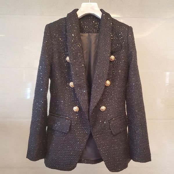 

high end bling shining tweed blazer women suit autumn spring good quanlity women's suits & blazers, White;black