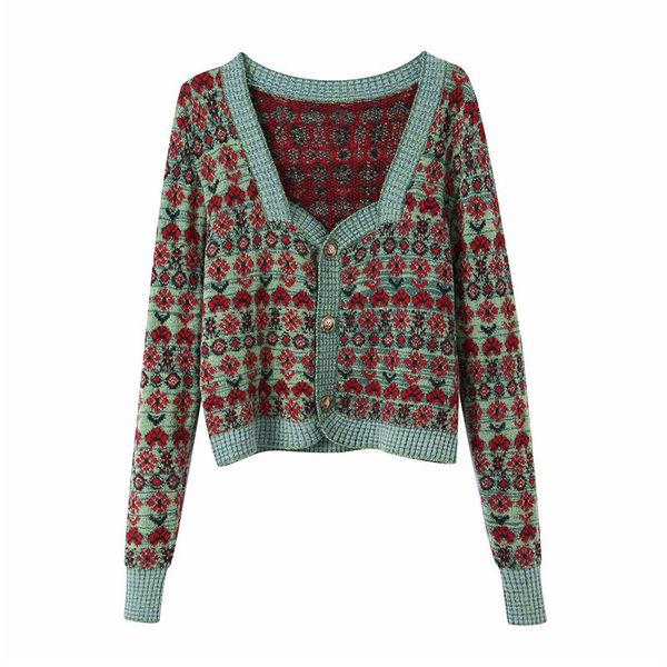 

women's sweaters evfer suÃ©ter feminino manga longa, gola quadrada, flor, de malha, outono, elegante, feminino, com jacquard 7uph, White;black
