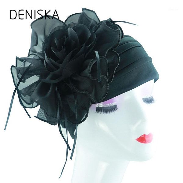 

muslim big flower headscarf hat ladies hair loss cap1