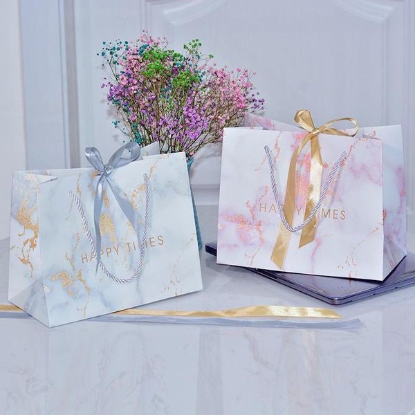 

gift wrap 10pcs creative mini grey marble bag box for party baby shower paper chocolate boxes package/wedding favours candy