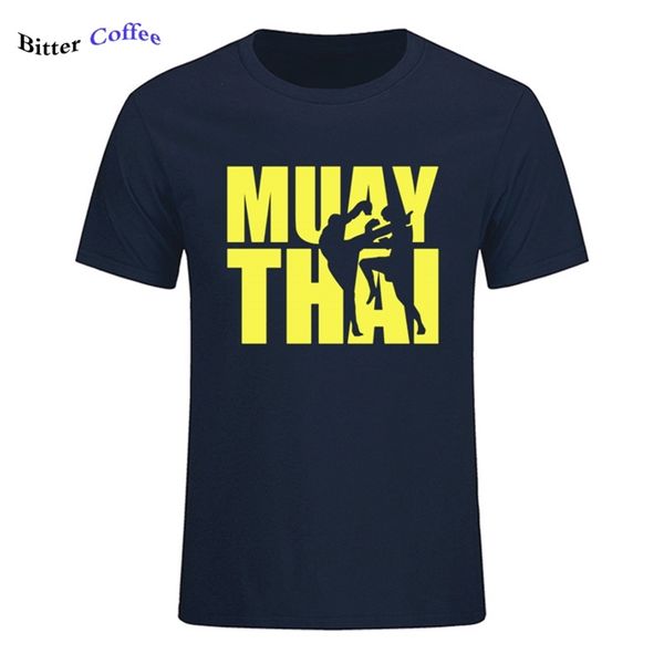 Moda Verão Muay Tailandês Tailândia Boxer Camiseta Para Homem Geek Homme T-shirt de trem incrível mais tamanho 210707