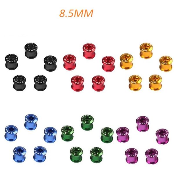 

bike heels & chainwheels 5pcs bicycle chainwheel screws crankset bolts 7075 aluminum alloy cnc double disc crankshaft mtb road chainrin