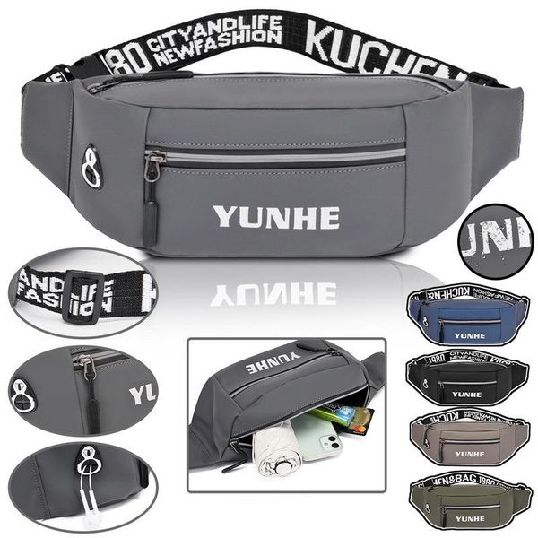 

waist bags outdoor bag waterproof bum running jogging belt pouch zip fanny pack mobile phone oxford cloth chest
