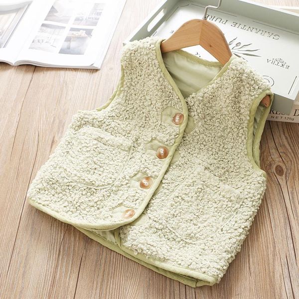 

winter vest fleece baby waistcoat kids jackets for girls children clothes warm pocket design jacket sleeveless toddler 2t 6, Camo