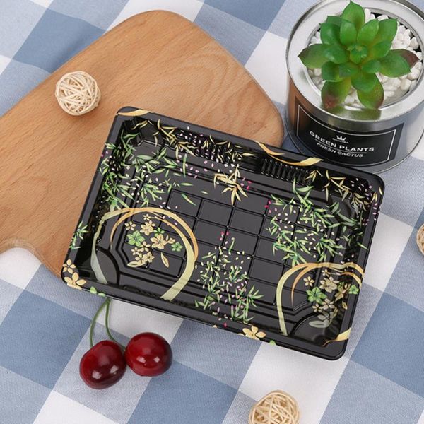 

gift wrap 50pcs disposable sushi take out box carry fruit cake packing container