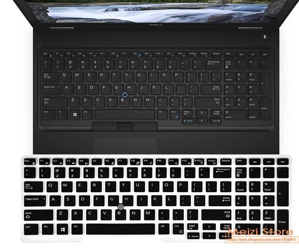 

keyboard covers silicone lapcover skin for latitude 15 e5570 5550 5580 5590 5591 precision 3510 3520 7510 7520 7710 7720 15.6
