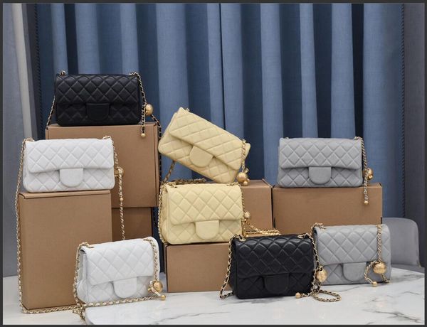 

2021 new bag classic lady handbag diagonal bag leather 13-18-7 56