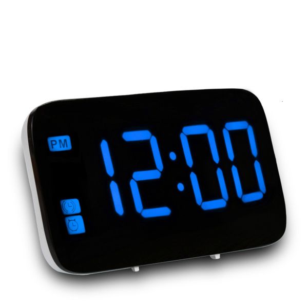 

creative led large screen mute bedside digital alarm usb interface voice controlled clock