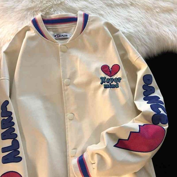 

women's jackets versÃ£o coreana do amor bordado selvagem senhoras jaqueta casal breasted solto casaco de urso casual outono e inverno no, Black;brown