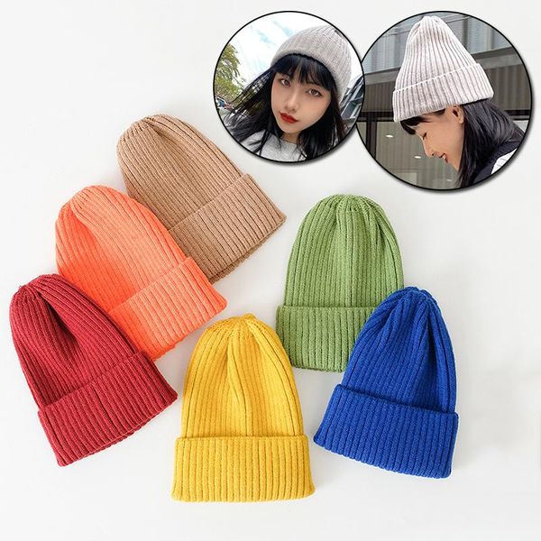 

beanies beanie winter for women men boys girls crochet skullies hat solid color autumn knitted skull caps accessories