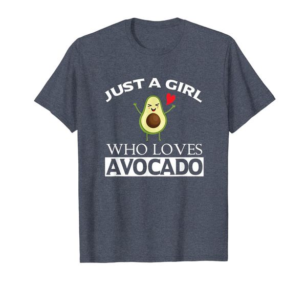 

just a girl who loves avocado shirt gifts for vegan women, White;black