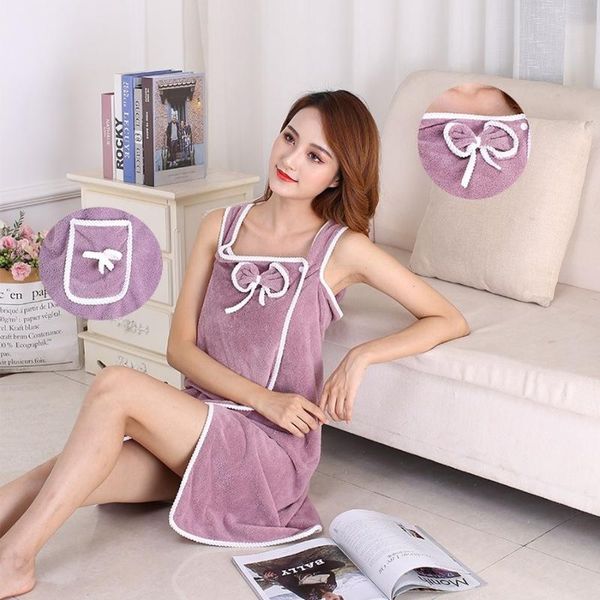 

towel microfiber wearable towels woman shower female soft bath for adults absorbent bathing beach spa bathrobes wash clothing