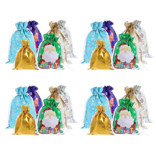 

gift wrap 24pcs bags creative pouches candy snack storage holders (assorted color)