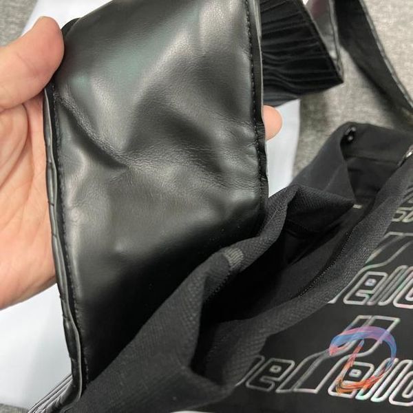 

backpack we11done men women letter color barrage tote bag couple messenger