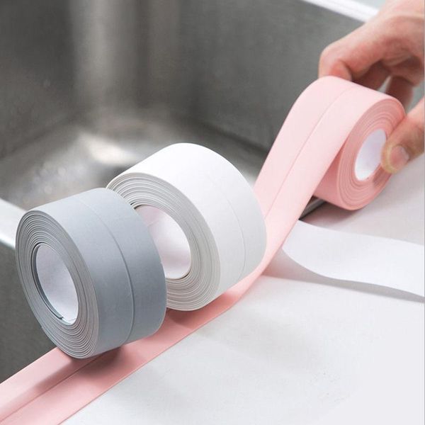 

wall stickers 22mm/38mm home bathroom pvc self adhesive sealing tape kitchen caulking sink edge waterproof u2