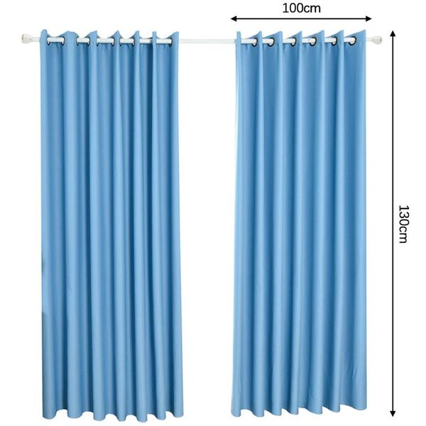 

curtain & drapes blackout window curtains solid color grommet thermal insulated panel for home bedroom living room decoration