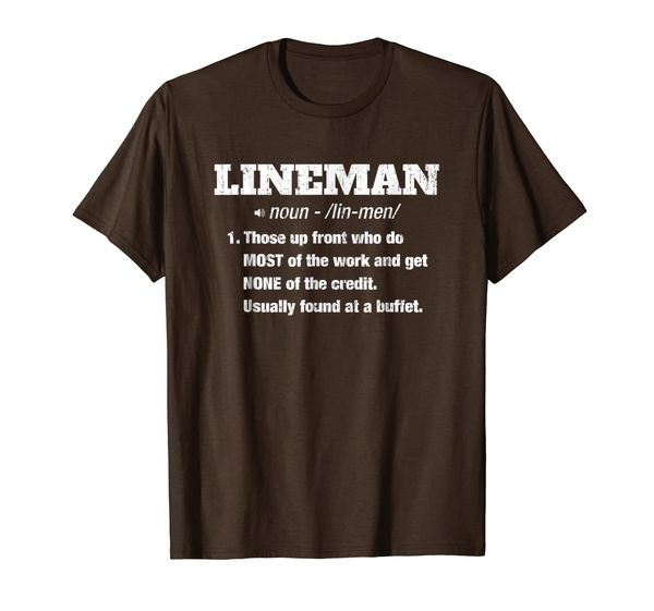 

lineman definition funny t-shirt, White;black