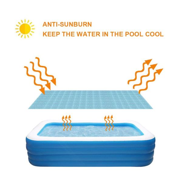 

pool & accessories 1pc swimming heat preservation cover insulation film mat rain cloth ground