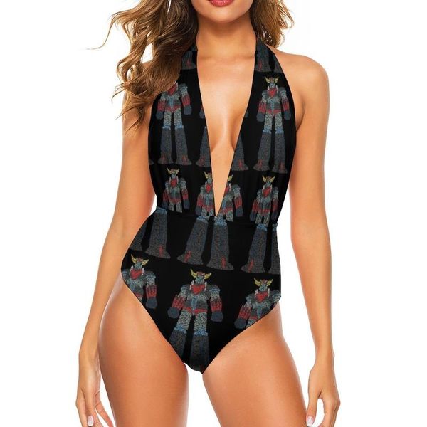 

one-piece suits goldorak swimsuit v neck wholesale swimwear pool 1-piece youth bathing suit