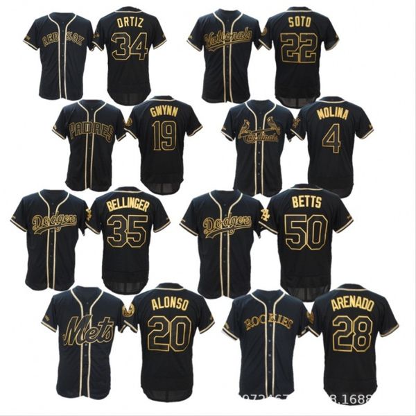 

tracksuit jerseys 2021 jersey black gold version baseball uniform, Gray