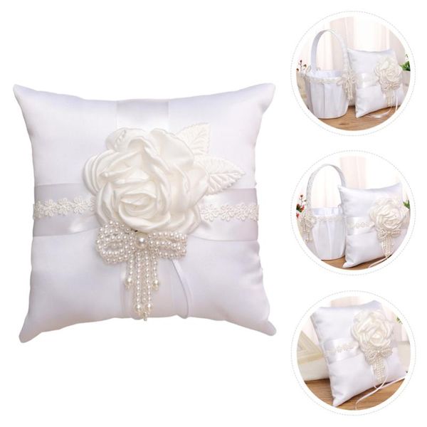 

cushion/decorative pillow 1pc wedding ring bridal cushion flower decor
