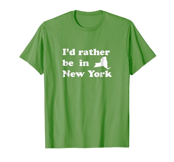 

i'd rather be in new york t-shirt for new yorkers, White;black