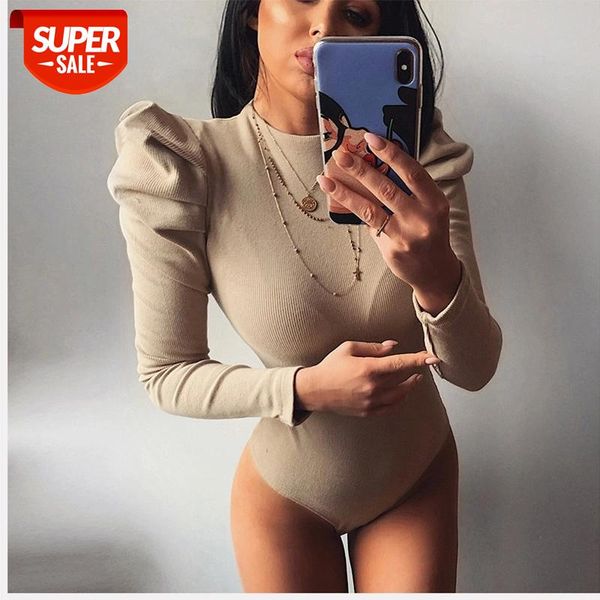 

2020 spring women bodysuit winter fashion casual bodycon solid knitted bodysuits body for women female #rj5u, White