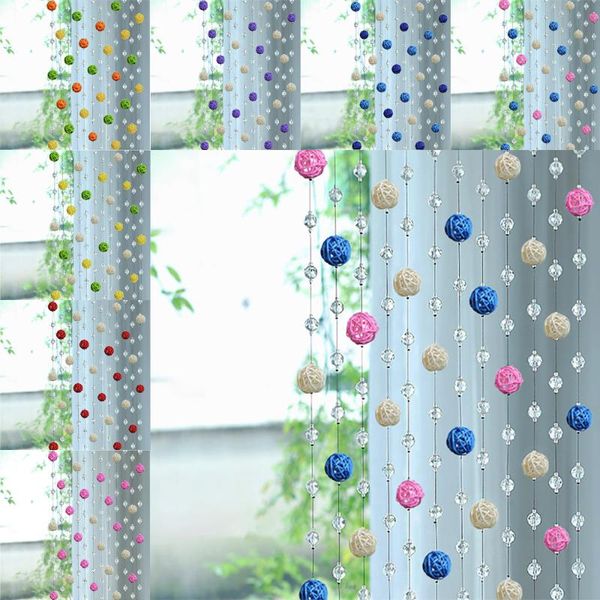 

curtain & drapes crystal glass rose bead living room bedroom window door wedding decor home christmas gift