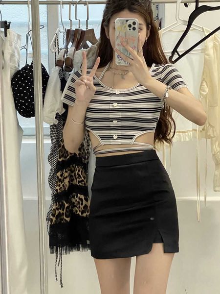 

sweetheart: ffcheer's satin high street, versatile, glossy, light proof, straight tube, waist, a-line, hip wrap skirt, Black