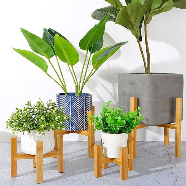 

planters & pots wood planter pot trays flower rack strong standing bonsai plant holder garden indoor display stand for flowers shelf