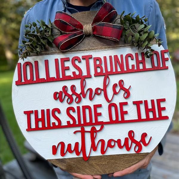 

decorative flowers & wreaths national lampoon's christmas vacation theme door hanger round wreath xmas front decoration thj99