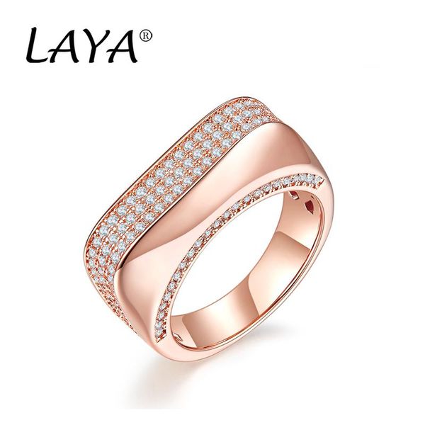 

cluster rings 925 sterling silver fashion retro clear cubic ring gift for women's party exquisite jewelry, Golden;silver