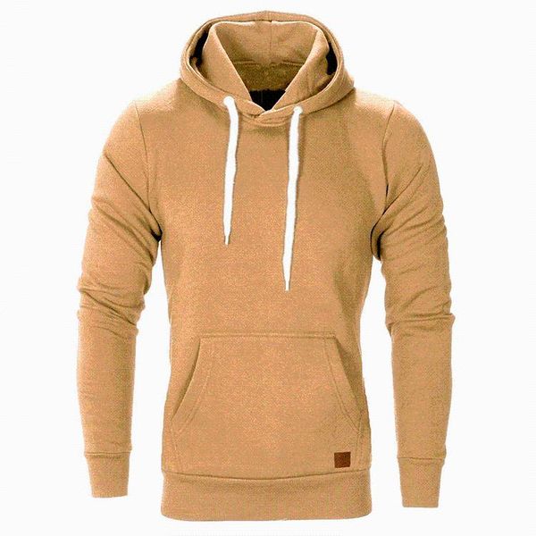 

men's hoodies & sweatshirts 2021 leisure hooded pullover fashion jumper jacket streetwear plus size men clothing, Black