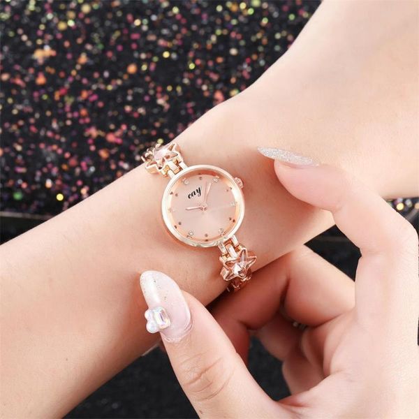 

women's casual bracelet watch quartz mesh belt band fashion wrist watches designer luxury ladies wristwatches, Slivery;brown